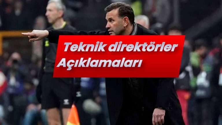 Teknik direktörler konuştu: Okan Buruk ve Ole Gunnar Solskjaer derbi öncesi ne dedi?