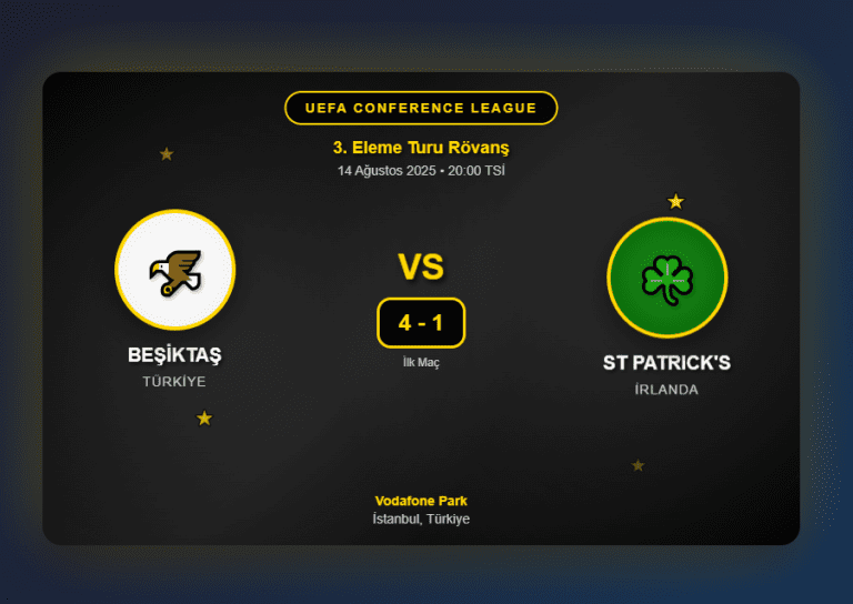 (İnceleme) BeÅŸiktaÅŸ – St Patrick’s Athletic Maçı izle S Sports HD ÅŸifresiz izle, Detaylar