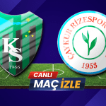 Kocaelispor Rizespor Maçı Canlı İzle